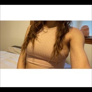 Nasty Gal Pink Crop Top